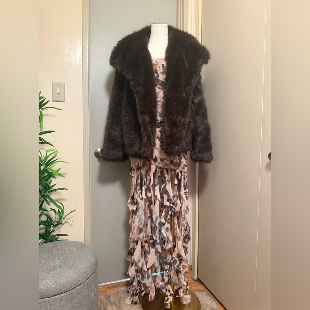 Retrofete Leopard Print Maxi Dress